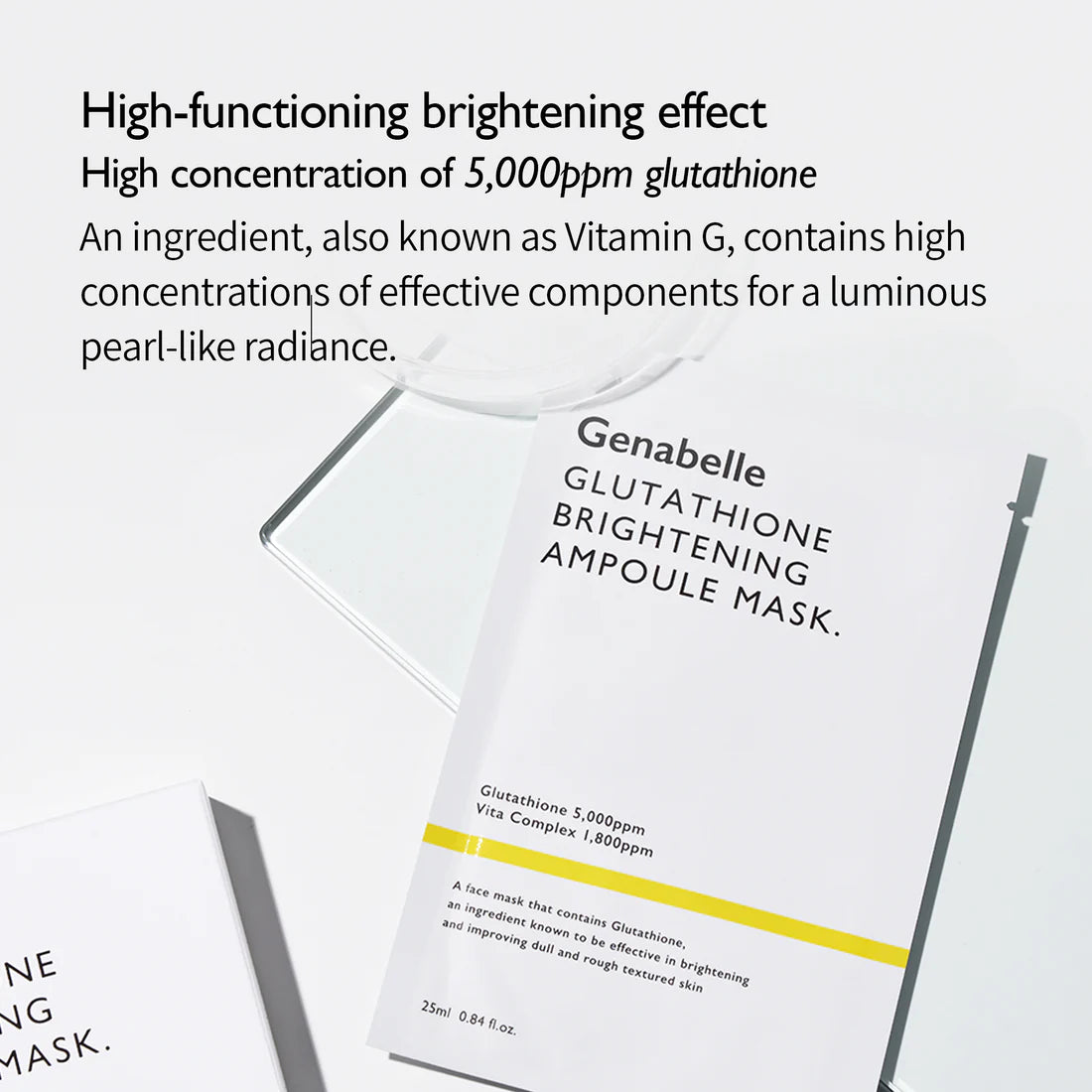 GENABELLE GLUTATHIONE BRIGHTENING AMPOULE MASK