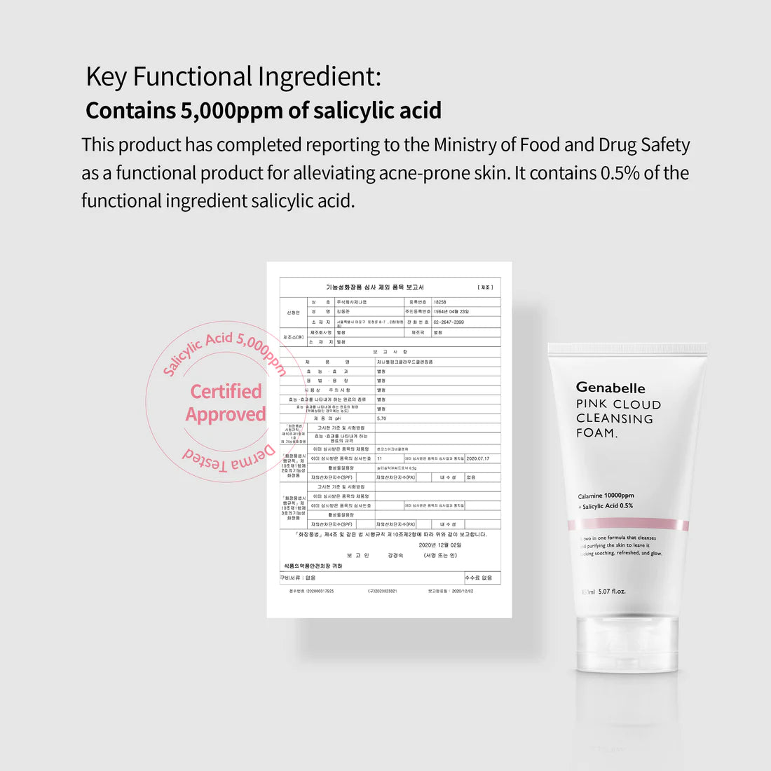 GENABELLE PINK CLOUD CLEANSING FOAM