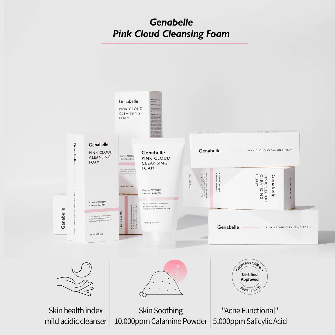 GENABELLE PINK CLOUD CLEANSING FOAM